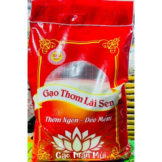 Gạo Lài Sen Dẻo Mềm Thơm (Túi 10 ký)