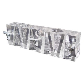 Khuôn Làm Nhang 6 Ngăn Hình Nón Bằng Acrylic Trong Suốt Diy
