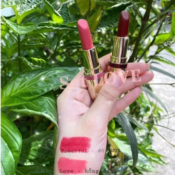Son thỏi mini GOLDEN GIFT MOI Hồ Ngọc Hà, son lì mềm môi chính hãng set LOVE