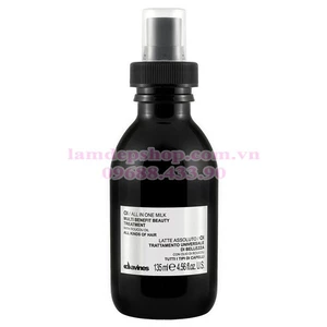 Dầu Dưỡng Tóc - Davines Oi/ All in one milk - Dưỡng chất chăm sóc da năng, chống rối, mềm mượt (135ml)
