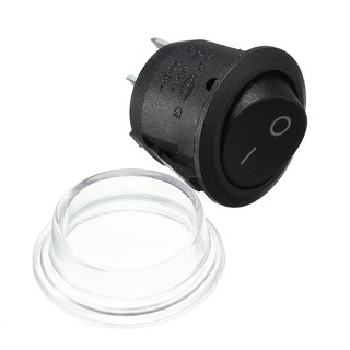 1 Công Tắc 2 Chấu On-Off Spst Tròn Chống Nước Cho Xe Hơi - Kích thước 2cm*2cm