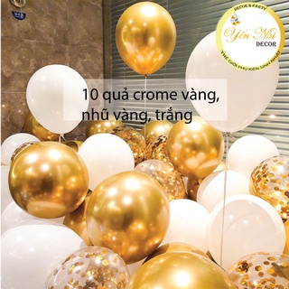 Mix 10 bóng trang trí sinh nhật, trang trí tiệc cưới siêu đẹp, Yến Nhi Shop