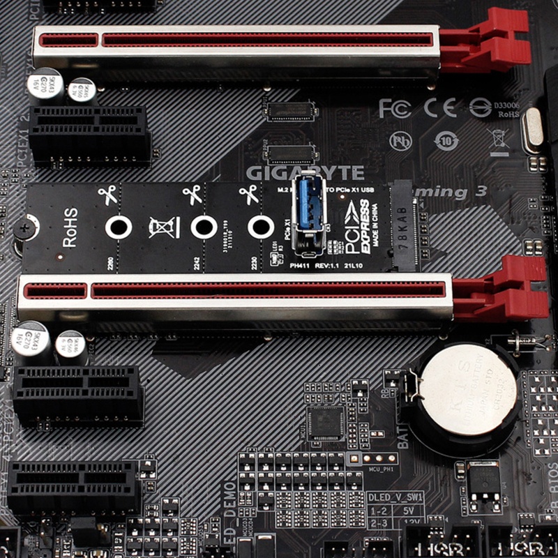 Li Mining M2 Riser Card NGFF cho M 2 sang USB3 0 Bộ chuyển đổi Video ...
