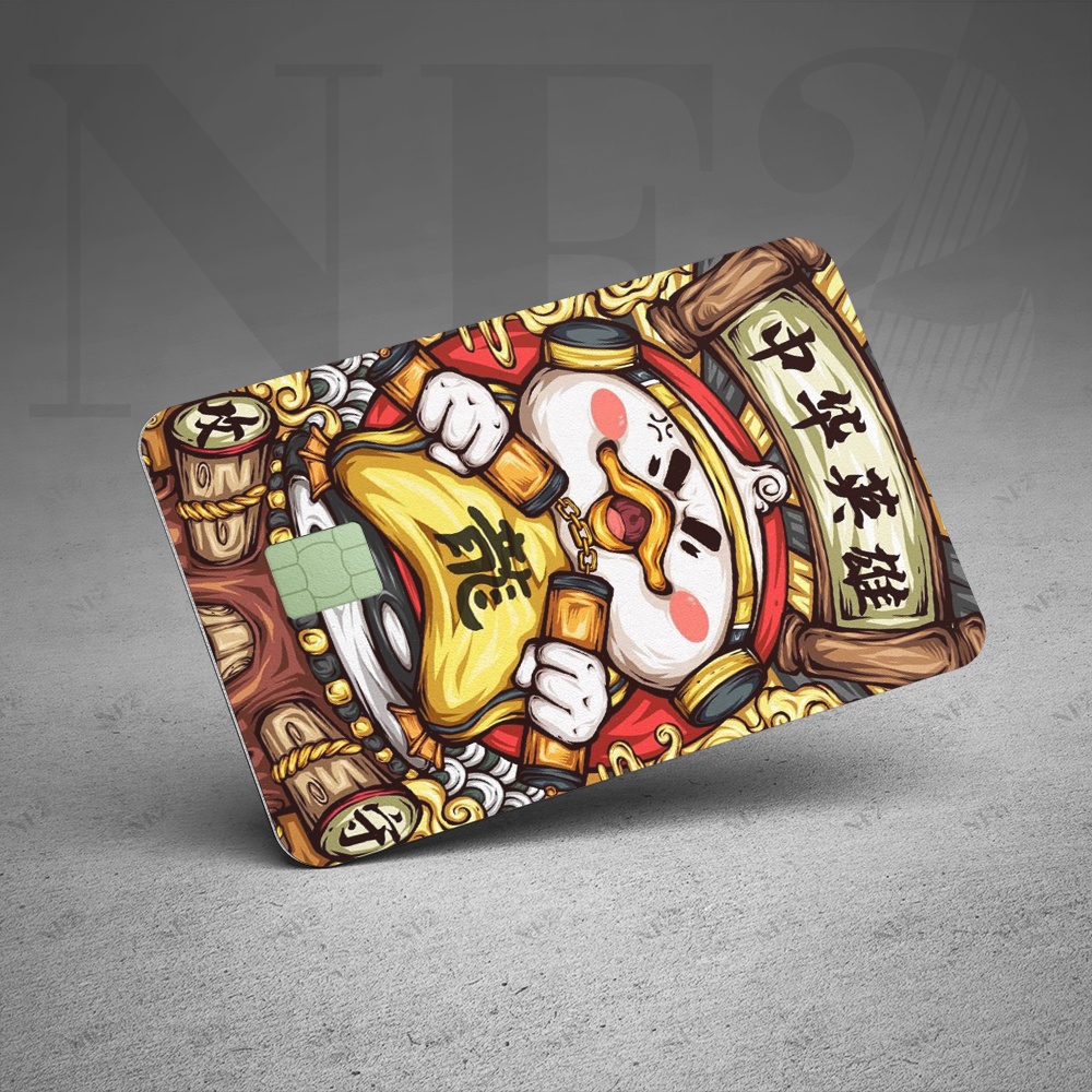 Miếng Dán Trang Trí BỘ TRANH TQ2 - Decal Sticker Thẻ ATM (Thẻ Chung Cư, Thẻ Xe, Debit, Credit) NF2