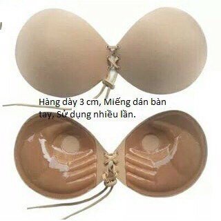 Áo dán nâng ngực, áo ngực dán dây rút tạo khe quyến rủ 0128