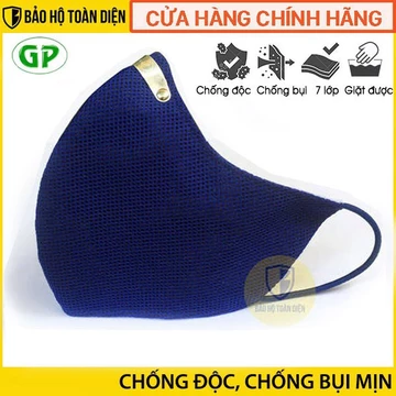 Khẩu trang than hoạt tính GP Standard chống độc, chống bụi (Giặt được) quai đeo qua tai