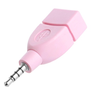 Charmantcc1 Bộ Chuyển Đổi USB 2 0 Nữ Sang 3 5 Mm Nam AUX Cắm Xe Ô Tô Jack