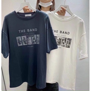 Áo phông nam nữ Unisex in chữThe Band form rộng free size