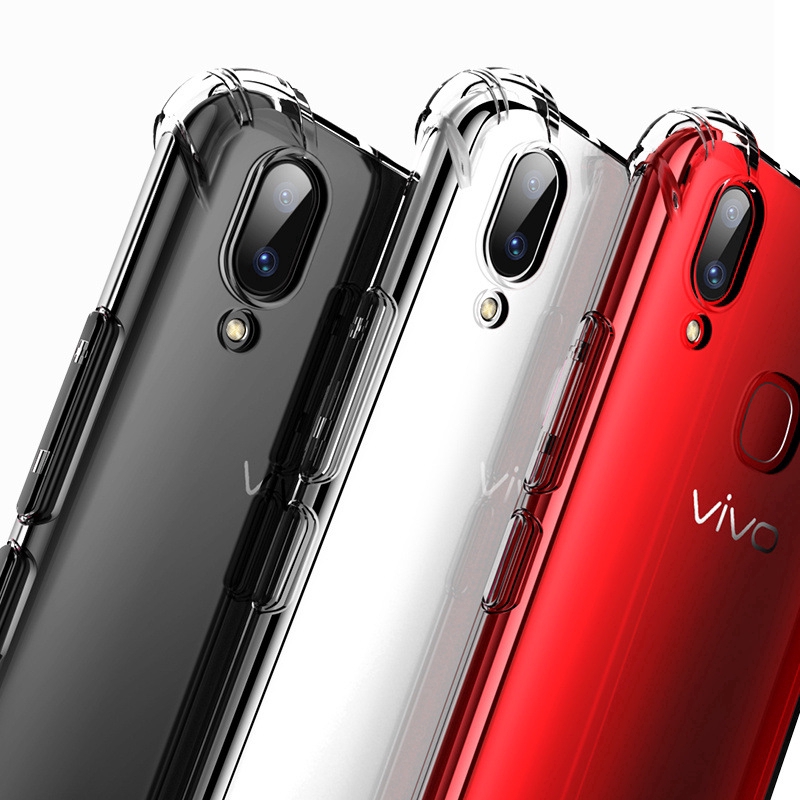 Ốp điện thoại trong suốt chống sốc cho For VIVO Nex S A X21 UD X21i X20 X9 X9S V7 V5 X7 X6 Plus