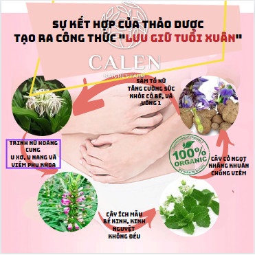Trà điều hòa kinh nguyệt, trà giảm đau bụng kinh, giúp ổn định kinh nguyệt, cân bằng nội tiết tố nữ Calen Nature's Farm