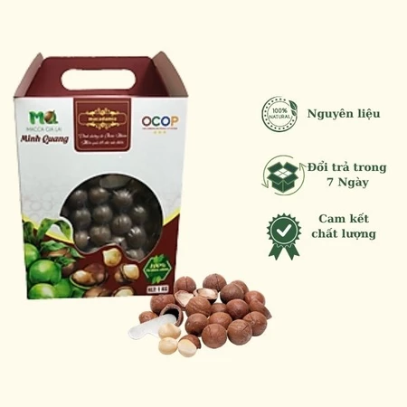 Hạt macca sấy nứt vỏ cao cấp Minh Quang 1kg