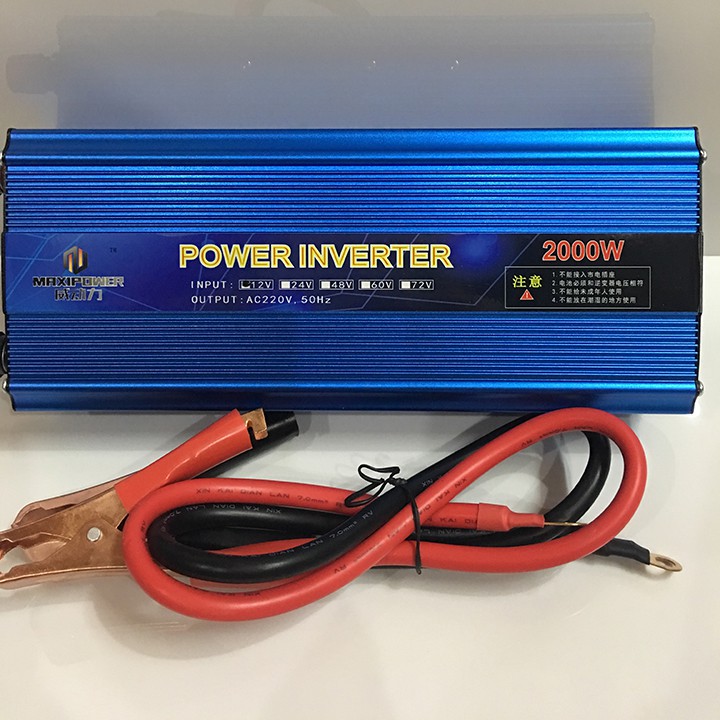 Máy kích điện 12v lên 220v MAXIPOWER 3000W giải pháp mất điện không gây ồn, ô nhiễm