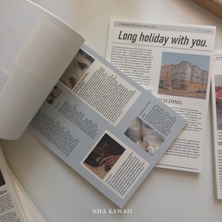 Giấy decor tường trang trí sổ tay Magazine Book 50 tờ