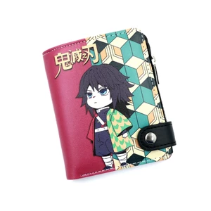Ví gập bằng da PU in hình các nhân vật trong anime Demon Slayer Kimetsu No Yaiba nhiều kiểu tùy chọn thời trang độc đáo