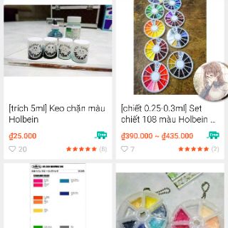 [SL có hạn] Bán từng khay lẻ Holbein pocket từ Set full bộ