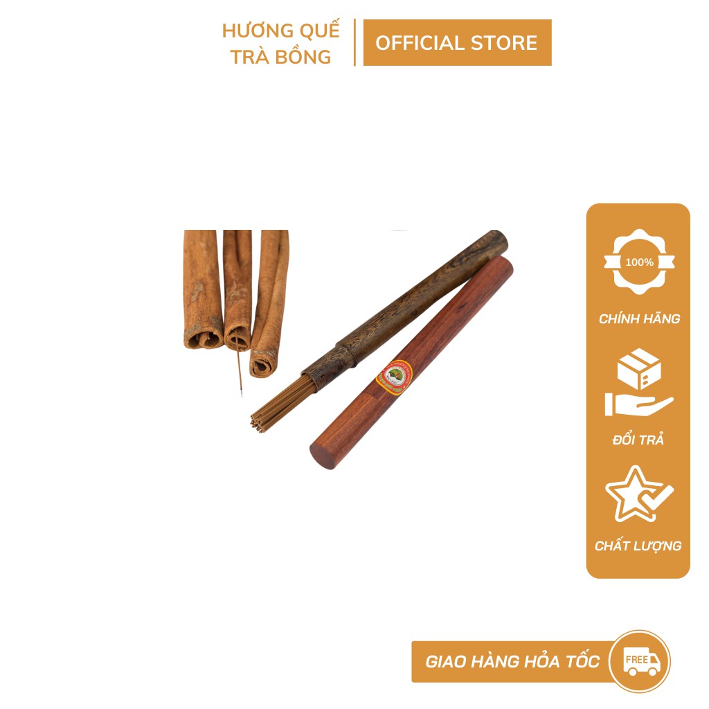 Ảnh Nhang Quế Không Tăm 70 Cây (1 Nén Cháy 20 Phút) - Hương Quế Trà Bồng 2