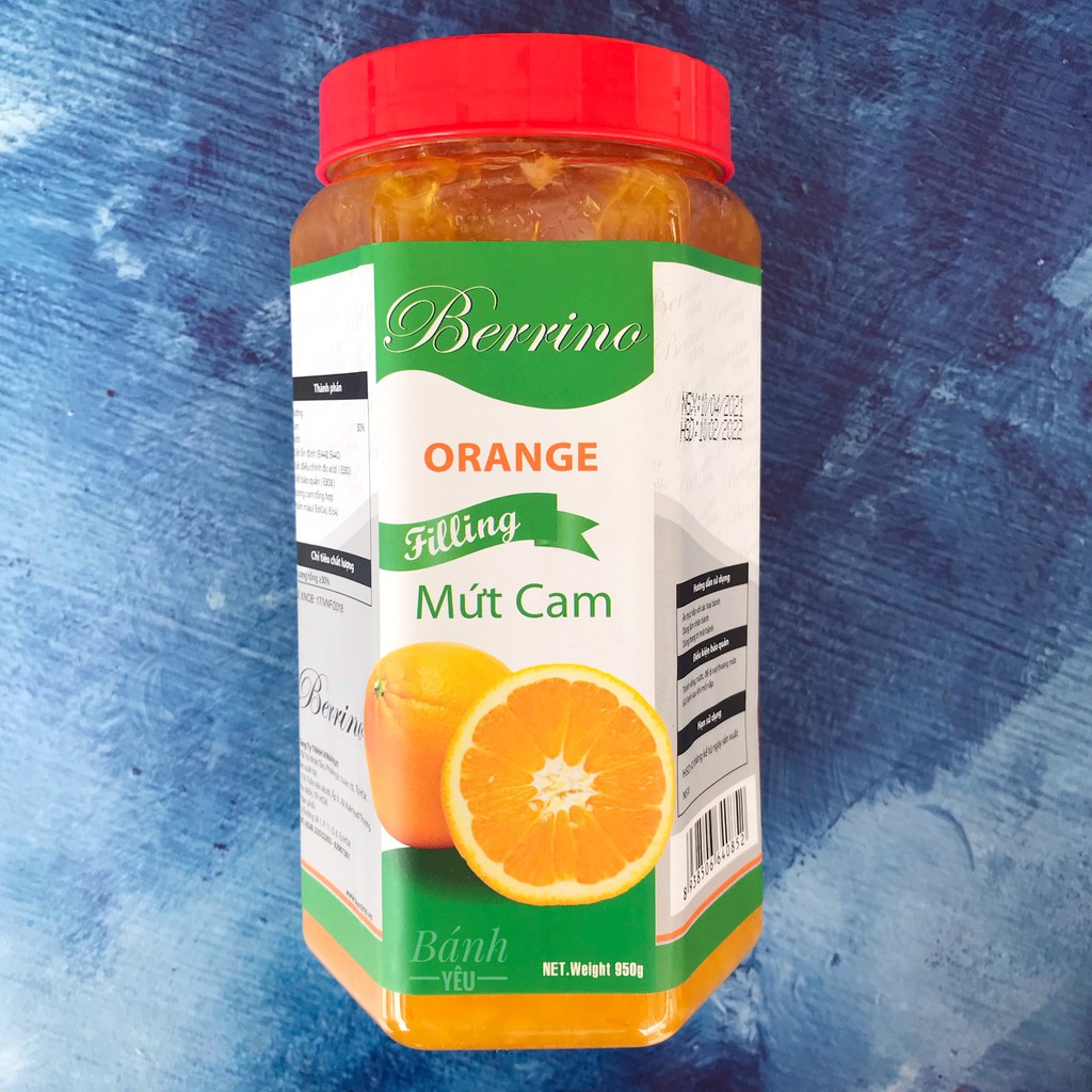 Mứt Trái Cây Đậm Đặc Berrino 950g Làm Nhân Bánh, Trang Trí, Pha Chế (PCTC)