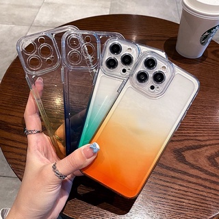 Ốp Điện Thoại Mềm Chống Sốc Họa Tiết Không Gian Màu Gradient Cho iPhone 13 12 11 Pro Max X XR XS Max 7 8 Plus SE 2020 2022
