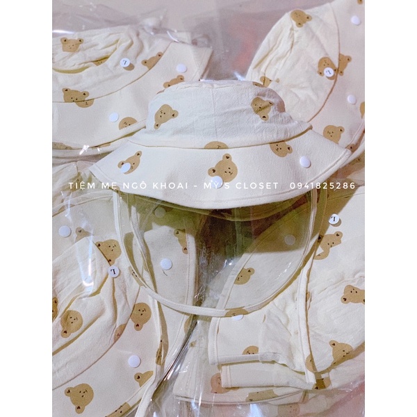 MŨ XINH CHO BÉ KÈM CHỐNG GIỌT BẮN
