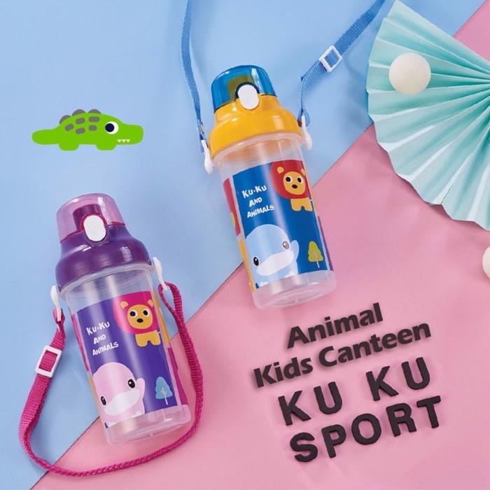 Mô tả Bình uống nước cho bé Animals KU.KU Duckbill KU5602 -500ml - 1