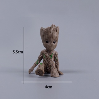 Mô Hình Nhân Vật Groot Ngồi Xe Hơi / Chậu Hoa Trang Trí Văn Phòng Sáng Tạo