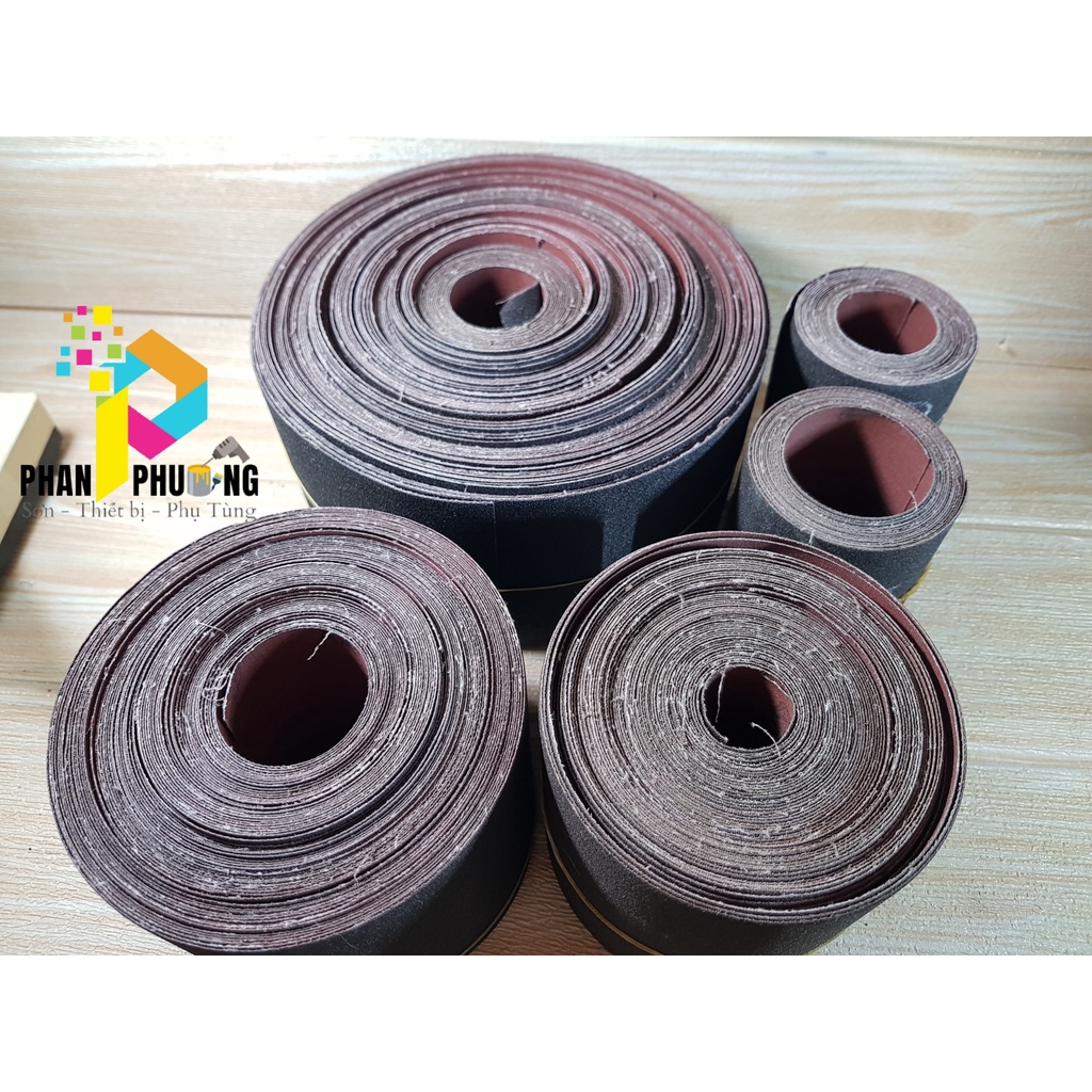 GIẤY NHÁM HAWK HÀN QUỐC/ VẢI NHÁM CUỘN MÉT KHỔ 100MM Độ hạt nhám: Từ AA80, AA100, AA120, AA150, AA180, AA240.