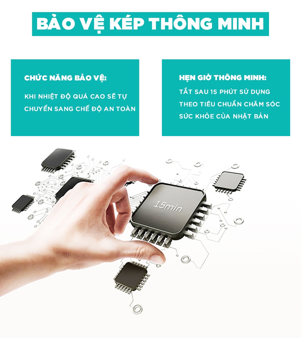 Mô tả Máy Massage Cổ Vai Gáy Chuyên Sâu KINGTECH KS-460,  Chức Nhiệt Hồng Ngoại, Xoay Đảo Chiều - Hàng Chính Hãng - 5