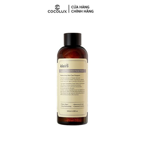 Nước hoa hồng Klairs Supple Preparation Toner (Có Mùi)