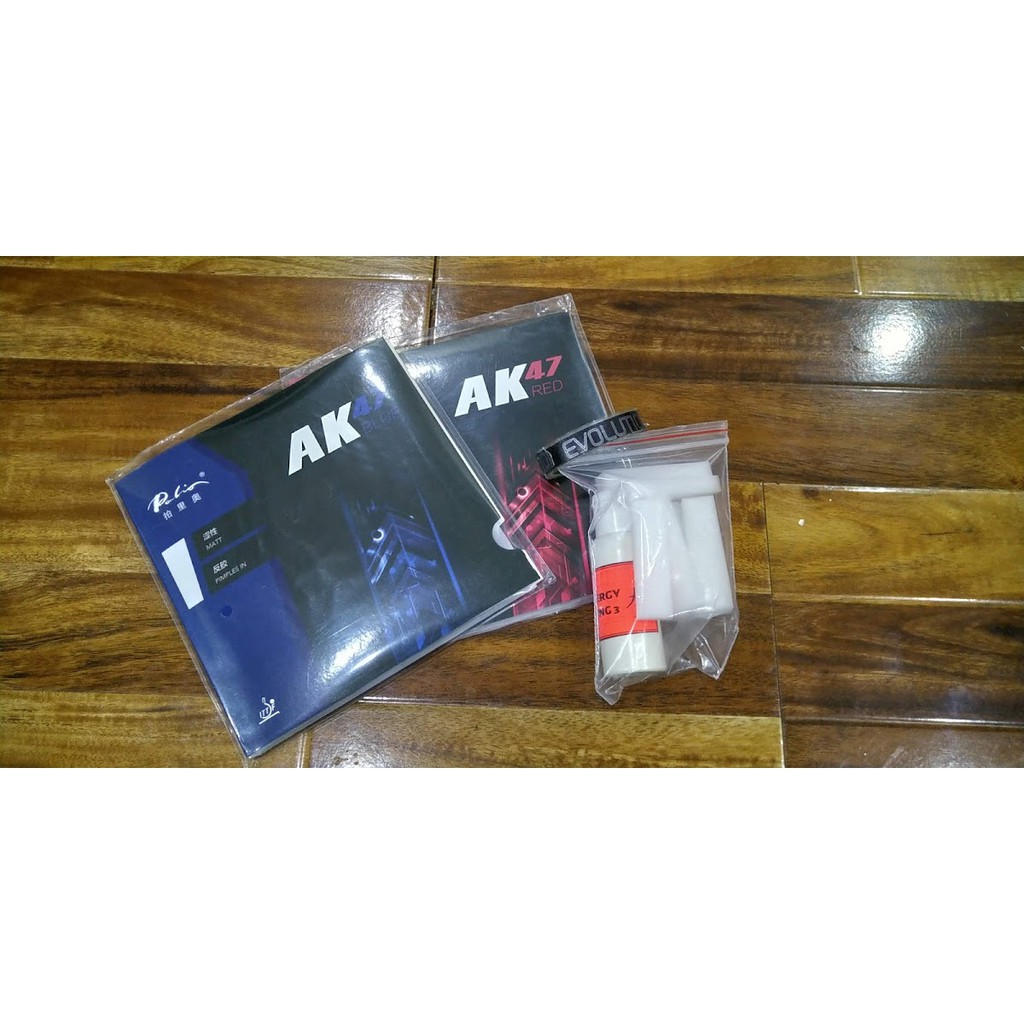 COMBO 2 MẶT Vơtj bóng bàn PALIO AK47 XANH (BLUE) TẶNG KÈM KEO SỮA DÁN MẶT VỢT  ENERGY LONG 3 VÀ VIỀN VỢT STIGA