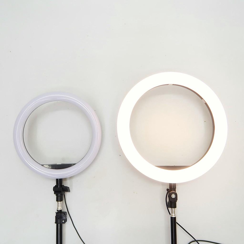 Đèn Livestream Size 26cm+Chân Đèn+Kẹp, Hỗ Trợ Quay Video, Make Up, Phun Xăm - Chính Hãng HD DESIGN