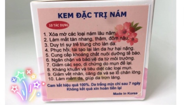 Kem vua khử nám Hàn quốc