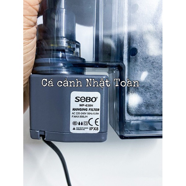 MÁY BƠM LỌC TREO HỒ CÁ SOBO WP 638H