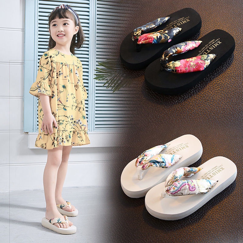 Dép trẻ em, dép bé gái xỏ ngón siêu đáng yêu, thương hiệu XMISTUO cao cấp, quai lụa mềm mịn.