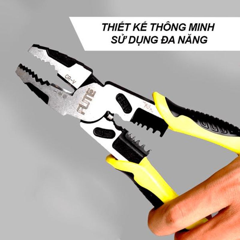 Kìm CRV-FUTE xuất Nhật 🌟FREESHIP🌟chức năng: cộng lực , tuốt, cắt dây điện, ....với mọi kim loại - Búa kiêm kìm