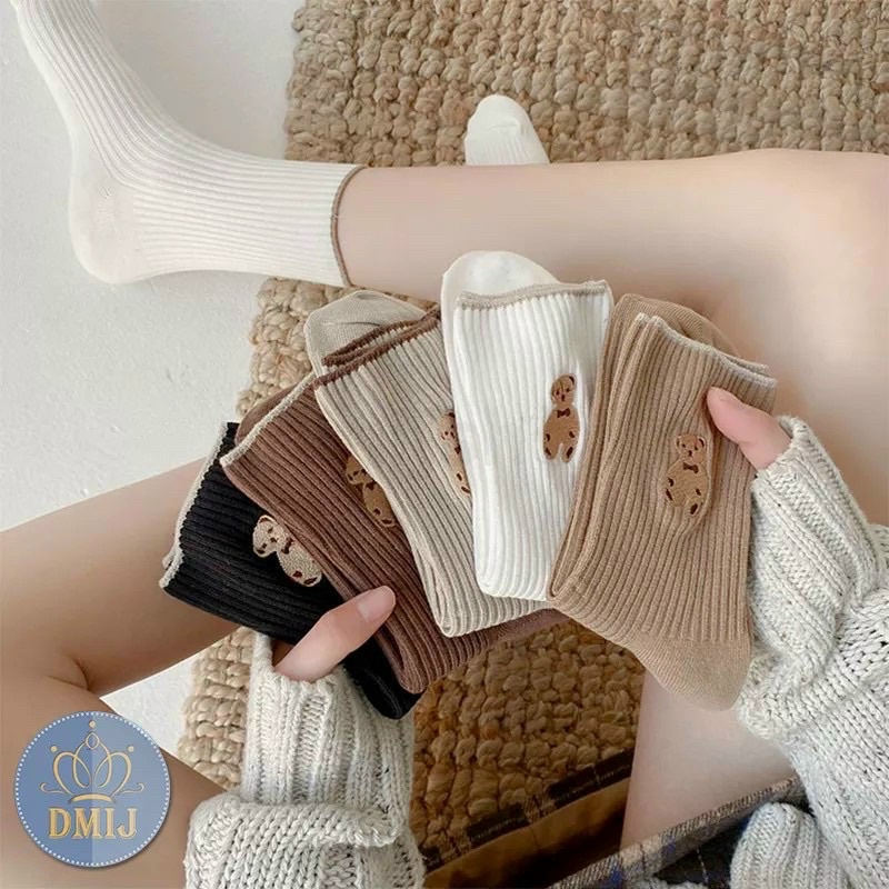SÉT 10 TẤT GẤU COTTON CỔ CAO