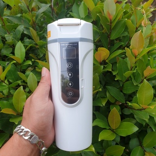 Máy đun nước, cốc nấu nước nóng 500ml cảm ứng trên xe hơi ô tô 12v-24v giúp pha trà sữa cafe, bình giữ nhiệt trên oto