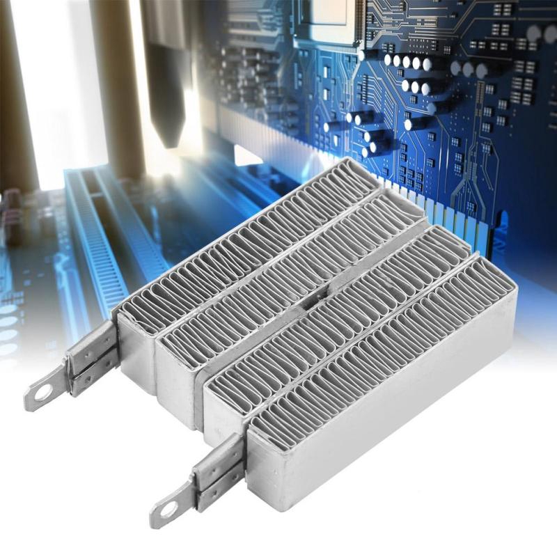Rrianfo Điện trở làm nóng PTC 12V/24V cố định nhiệt độ với vỏ nhôm chuyên dụng 70W; 150W 74*22mm