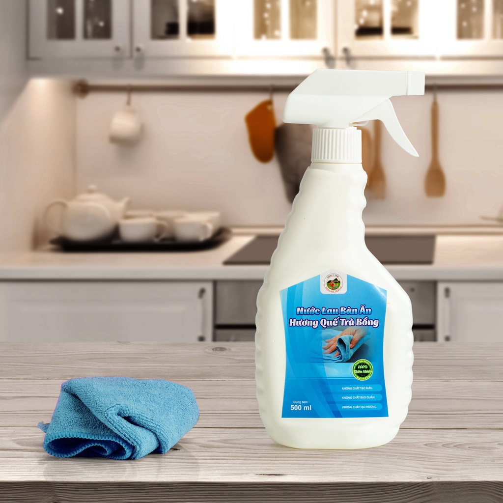 Ảnh Lau Bàn Ăn Hương Quế Trà Bồng 500ml 3