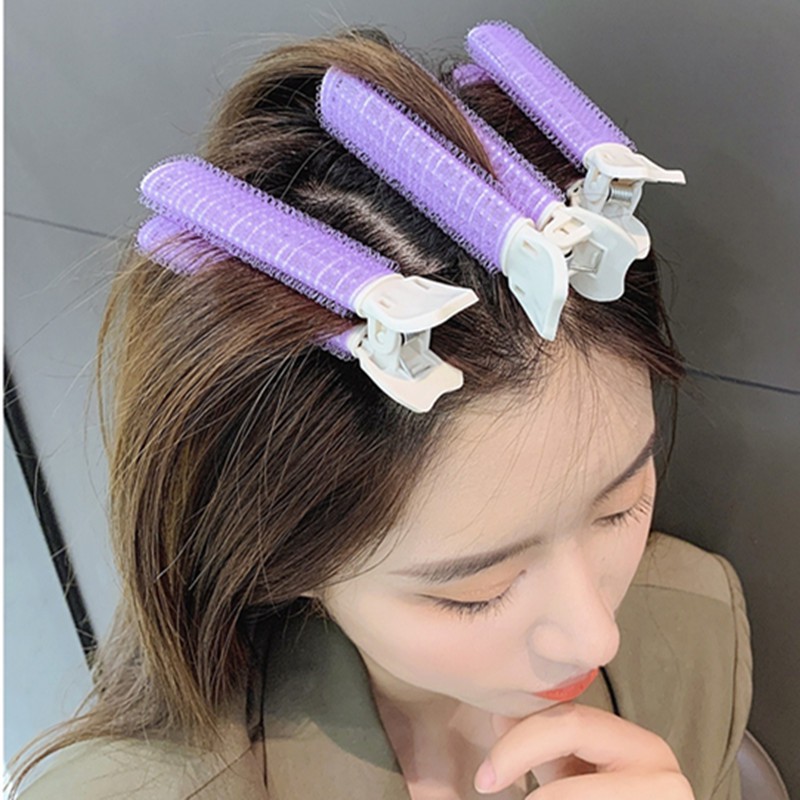 Kẹp phồng chân tóc mái tự dính, Lô Tóc Mái, Lô Uốn mái thưa hot Hàn Quốc
