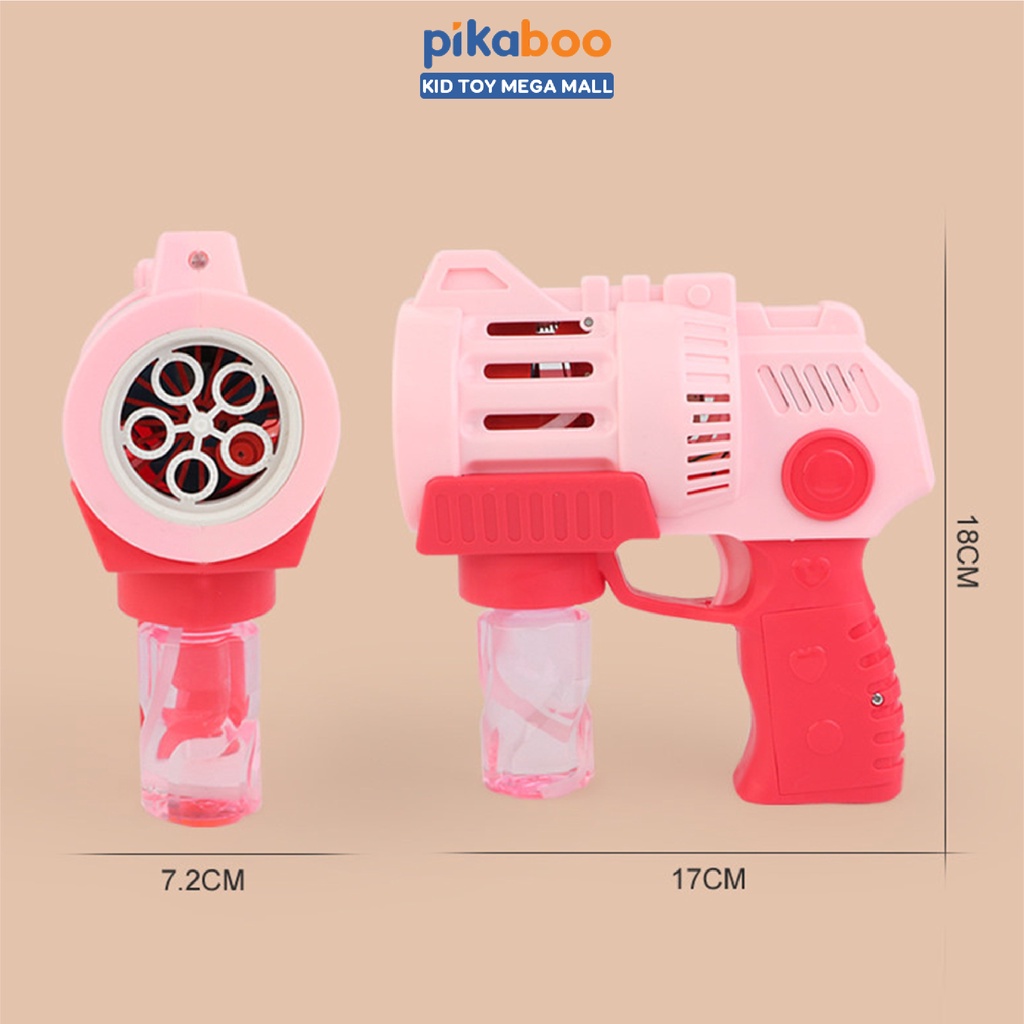 Ảnh Đồ chơi tạo bong bóng và phun nước Pikaboo chất liệu cao cấp an toàn ra nhiều bong bóng đẹp mắt 3