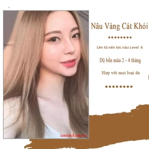Thuốc nhuộm tóc NÂU VÀNG CÁT KHÓI 100ML lên chuẩn tone