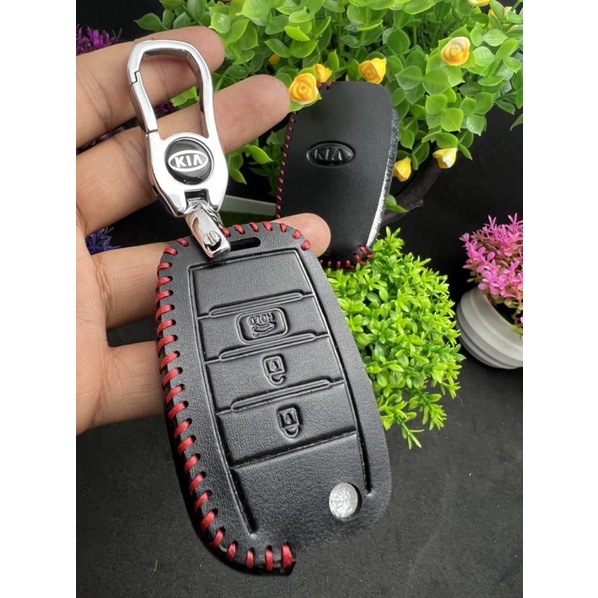 Bao da khoá xe KIA soluto, k3, sorento ... bản 3 nút chìa gấp