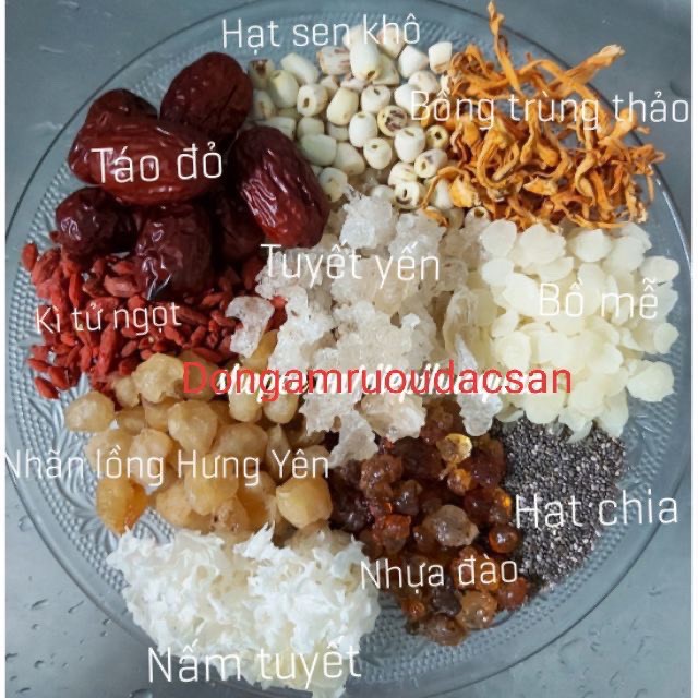 SET CHÈ DƯỠNG NHAN THƠM NGON 11 VỊ