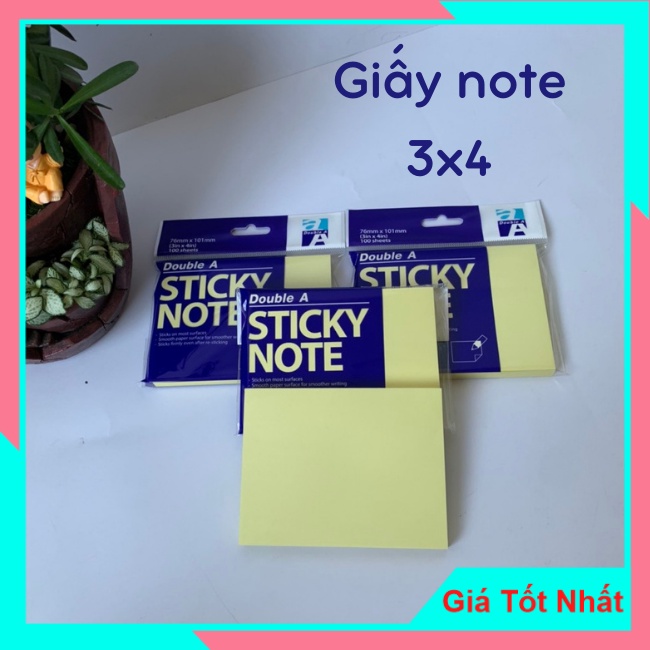 Giấy Nhớ, Giấy Note Double (100 tờ/tập) - Độ Bám Dính Cao, Không Bong ...
