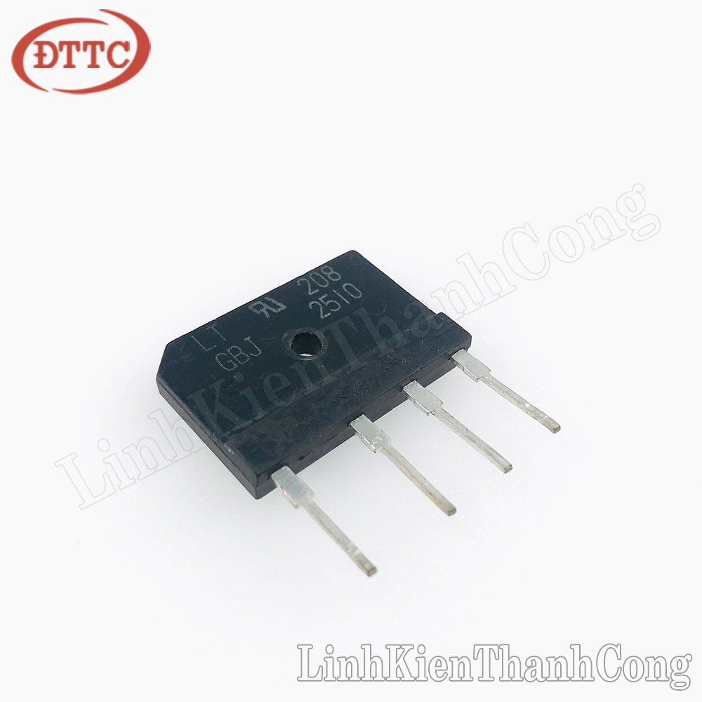 Lot De 5 Redresseurs Pont GBJ2510 25A 1000V - Diodes à Montage Panneau, Métal, Temp -40°C à +150°C