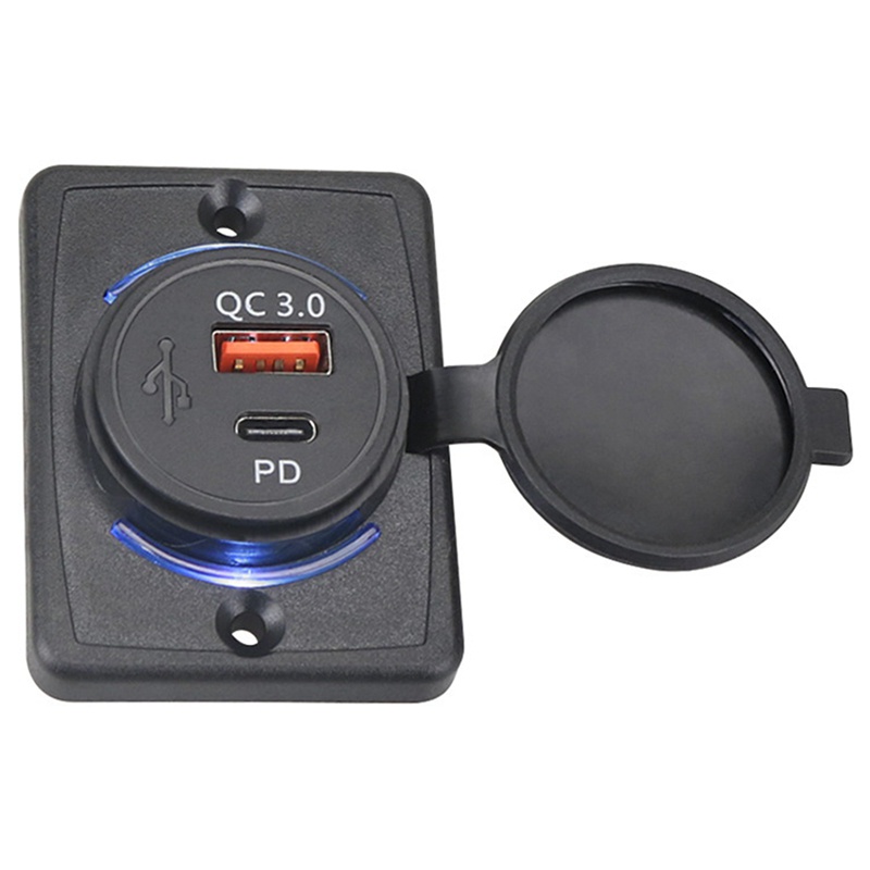 Ổ Cắm Sạc Nhanh QC 3.0 QC 3.0 18W Cho Xe Hơi Thuyền Rv Mobile