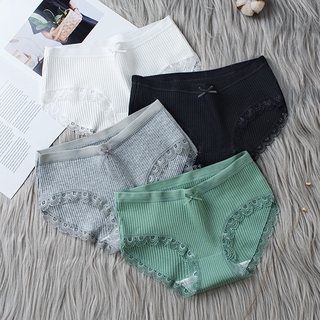 Quần Lót 100% Cotton Phối Ren Gợi Cảm Dành Cho Nữ
