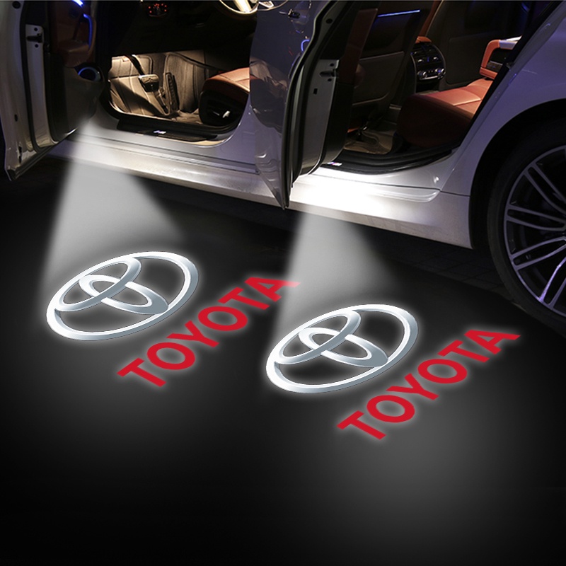 1 Đèn Chiếu Logo HD Gắn Cửa Xe Hơi Toyota Camry Corolla RAV4 Highlander FJ Cruiser Land Yaris
