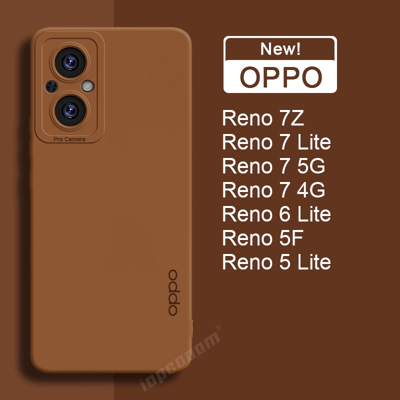Ốp Điện Thoại Silicon Mềm Nhám Màu Kẹo Thời Trang Mới Cho OPPO Reno 7 8 5G 7Z 5F 5 6 Lite Reno7 Z 4G