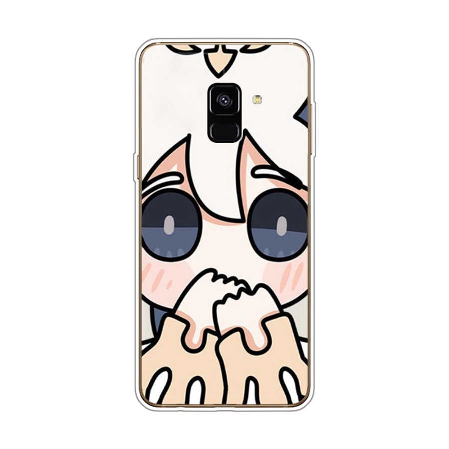 Ốp Điện Thoại TPU Dẻo In Họa Tiết Độc Đáo Thời Trang Cho Samsung Galaxy A8 plus 2018 A6 2018 plus